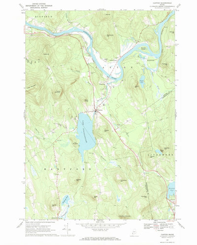 United States Geological Survey Canton, ME (1967, 24000-Scale) digital map