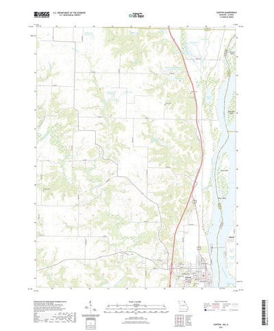 United States Geological Survey Canton, MO (2021, 24000-Scale) digital map