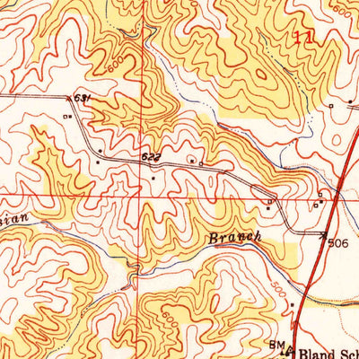 United States Geological Survey Canton, MO-IL (1951, 24000-Scale) digital map