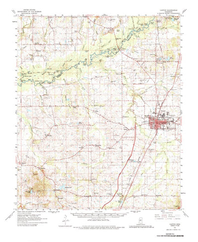 United States Geological Survey Canton, MS (1961, 62500-Scale) digital map