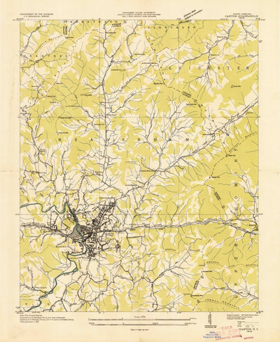 United States Geological Survey Canton, NC (1935, 24000-Scale) digital map