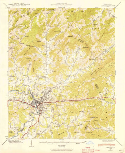 United States Geological Survey Canton, NC (1941, 24000-Scale) digital map