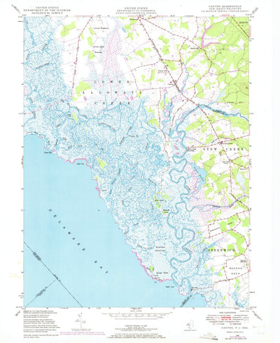 United States Geological Survey Canton, NJ-DE (1948, 24000-Scale) digital map