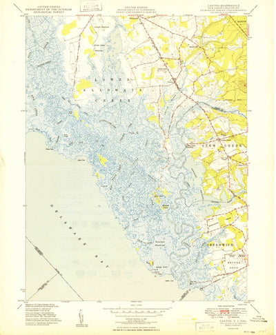 United States Geological Survey Canton, NJ-DE (1949, 24000-Scale) digital map