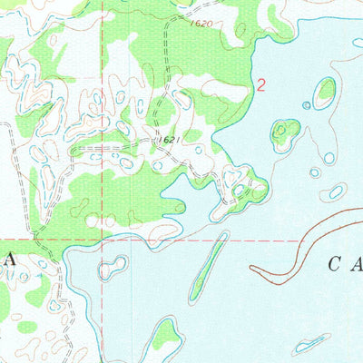 United States Geological Survey Canton NW, OK (1972, 24000-Scale) digital map
