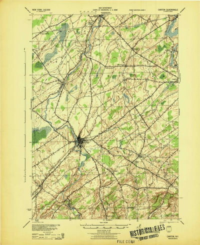 United States Geological Survey Canton, NY (1944, 62500-Scale) digital map
