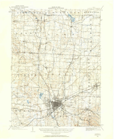 United States Geological Survey Canton, OH (1901, 62500-Scale) digital map
