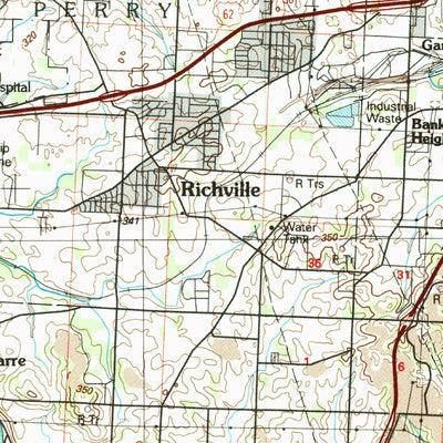 United States Geological Survey Canton, OH (1986, 100000-Scale) digital map
