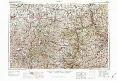 United States Geological Survey Canton, OH-PA-WV (1957, 250000-Scale) digital map