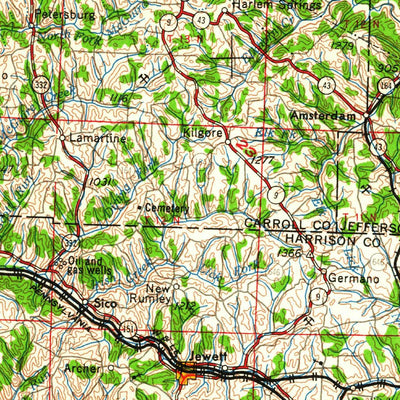 United States Geological Survey Canton, OH-PA-WV (1962, 250000-Scale) digital map