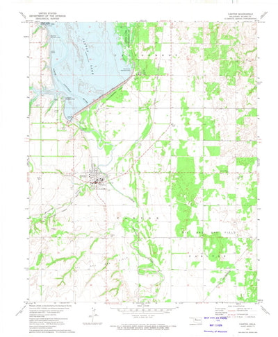 United States Geological Survey Canton, OK (1972, 24000-Scale) digital map