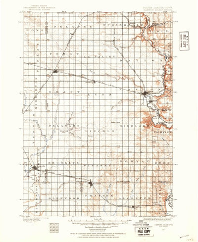 United States Geological Survey Canton, SD-IA (1897, 125000-Scale) digital map