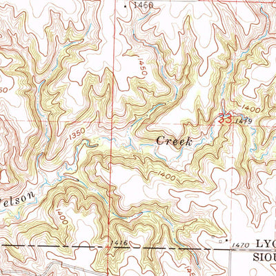 United States Geological Survey Canton, SD-IA (1962, 24000-Scale) digital map