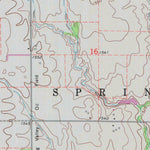 United States Geological Survey Canton SW, KS (1971, 24000-Scale) digital map