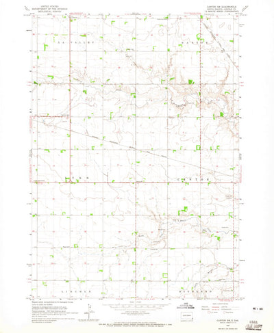 United States Geological Survey Canton SW, SD (1964, 24000-Scale) digital map
