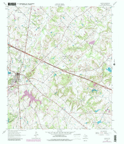 United States Geological Survey Canton, TX (1962, 24000-Scale) digital map