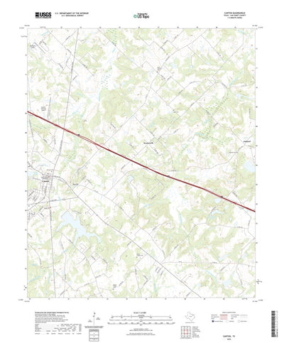 United States Geological Survey Canton, TX (2022, 24000-Scale) digital map