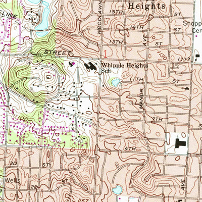 United States Geological Survey Canton West, OH (1967, 24000-Scale) digital map