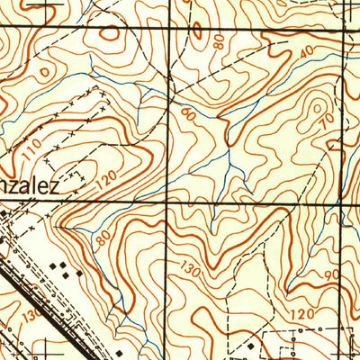 United States Geological Survey Cantonment, FL (1944, 25000-Scale) digital map