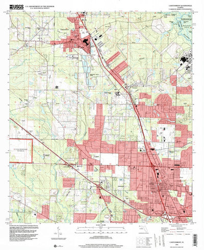 United States Geological Survey Cantonment, FL (1994, 24000-Scale) digital map