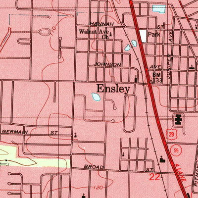 United States Geological Survey Cantonment, FL (1994, 24000-Scale) digital map