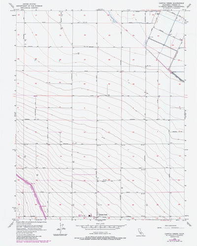 United States Geological Survey Cantua Creek, CA (1956, 24000-Scale) digital map