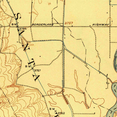 United States Geological Survey Canutillo, TX-NM (1919, 62500-Scale) digital map