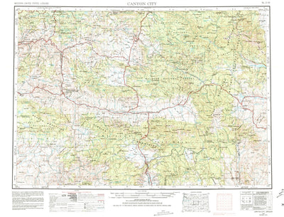 United States Geological Survey Canyon City, OR (1955, 250000-Scale) digital map