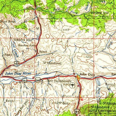 United States Geological Survey Canyon City, OR (1959, 250000-Scale) digital map