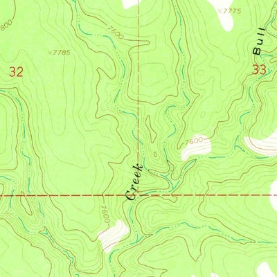 United States Geological Survey Canyon Creek Mountains, NM (1965, 24000-Scale) digital map