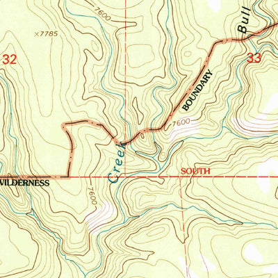 United States Geological Survey Canyon Creek Mountains, NM (1999, 24000-Scale) digital map