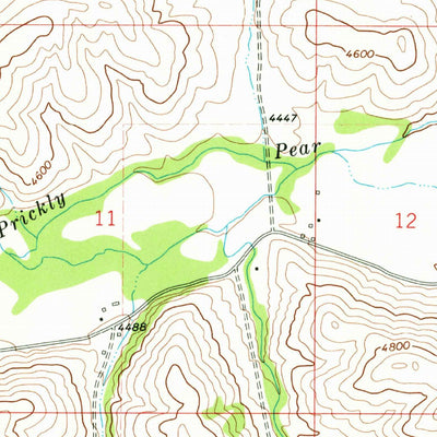 United States Geological Survey Canyon Creek, MT (1968, 24000-Scale) digital map