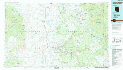 United States Geological Survey Canyon De Chelly, AZ-NM (1984, 100000-Scale) digital map