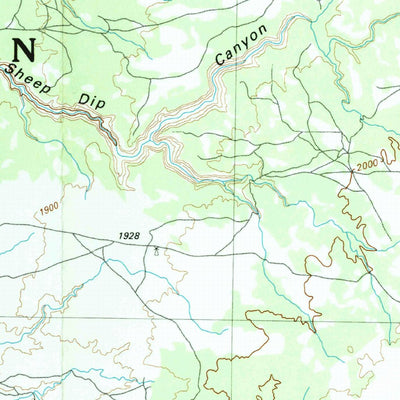 United States Geological Survey Canyon De Chelly, AZ-NM (1984, 100000-Scale) digital map