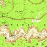 United States Geological Survey Canyon Del Muerto, AZ (1955, 62500-Scale) digital map