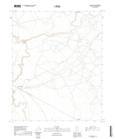 United States Geological Survey Canyon Diablo, AZ (2021, 24000-Scale) digital map