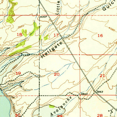 United States Geological Survey Canyon Ferry, MT (1950, 62500-Scale) digital map