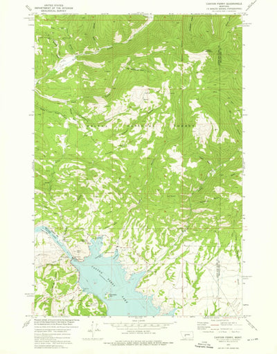 United States Geological Survey Canyon Ferry, MT (1972, 24000-Scale) digital map