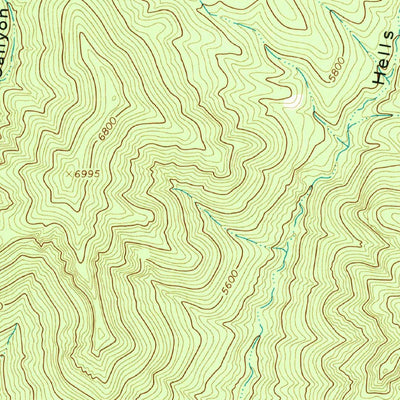 United States Geological Survey Canyon Hill, NM (1965, 24000-Scale) digital map