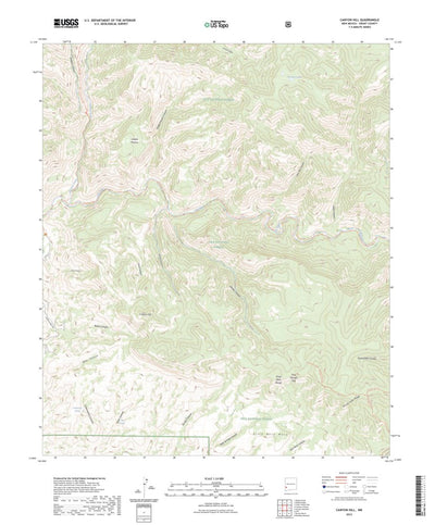 United States Geological Survey Canyon Hill, NM (2023, 24000-Scale) digital map