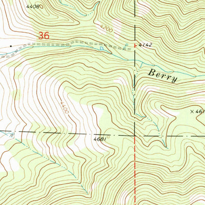 United States Geological Survey Canyon Mountain, OR (1972, 24000-Scale) digital map