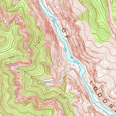 United States Geological Survey Canyon Of Lodore South, CO (1954, 24000-Scale) digital map