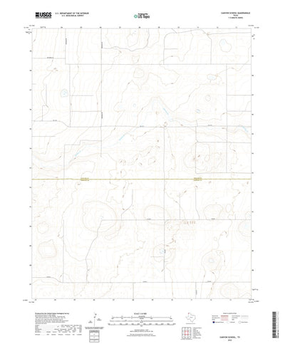 United States Geological Survey Canyon School, TX (2022, 24000-Scale) digital map