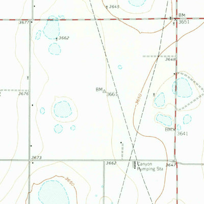 United States Geological Survey Canyon, TX (1960, 62500-Scale) digital map
