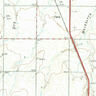 United States Geological Survey Canyon, TX (1960, 62500-Scale) digital map