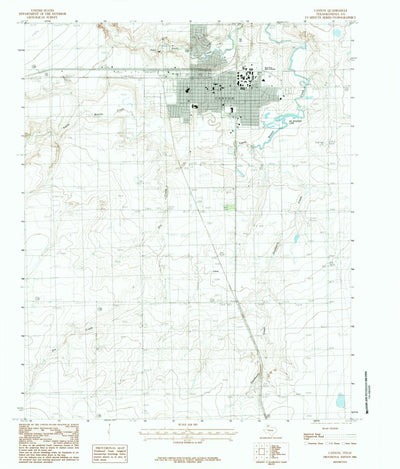 United States Geological Survey Canyon, TX (1984, 24000-Scale) digital map