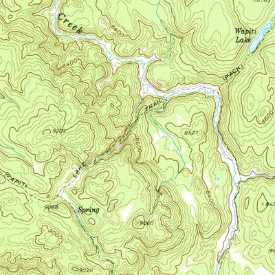 United States Geological Survey Canyon Village, WY (1959, 62500-Scale) digital map