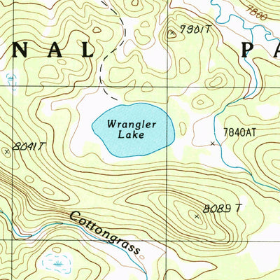 United States Geological Survey Canyon Village, WY (1986, 24000-Scale) digital map