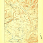 United States Geological Survey Canyon, WY-MT (1907, 125000-Scale) digital map
