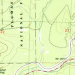 United States Geological Survey Canyondam, CA (1979, 24000-Scale) digital map
